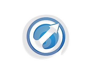 Business finance logo and symbols vector concept illustratio Ã¢â¬â photo
